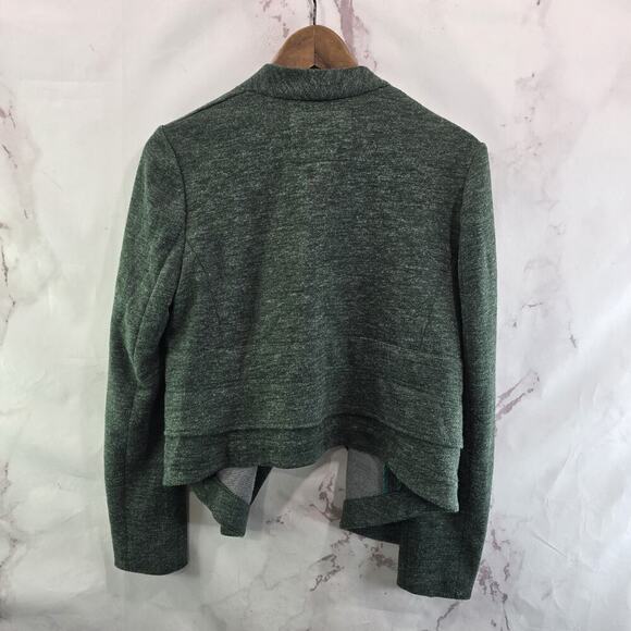 Anthropologie Blazer Women Small Dark Green Open Jacket Cartonnier Unstructured - Picture 5 of 13